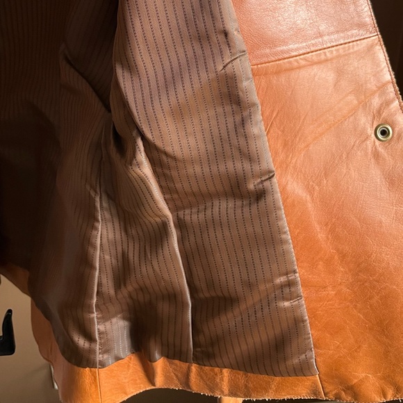 Guess tan leather jacket - Picture 5 of 8